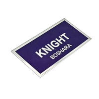 Plaque de nom personnalisée en acier inoxydable écologique |   Étiquette en métal gravée |   Plaque de logo rectangulaire durable et imperméable pour meubles et sacs