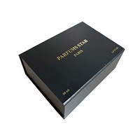 Boîte de parfum de luxe, boîte magnétique personnalisée avec estampage doré et insert en mousse