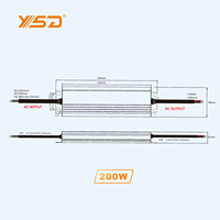 Fuente de Alimentación LED Impermeable YSD de Bajo Precio, 12V 24V 20W 30W 40W 50W 60W 80W 100W 200W 300W 400W 500W 600W para LED