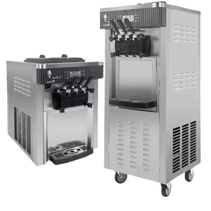 Machine à glace molle verticale/de comptoir 3 saveurs, autonettoyante, pour usage commercial, type italien - Product Image 1
