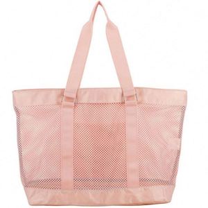 Custom Large Capacity Hollow Out <b>Net</b> Shoulder Tote <b>Bag</b> Summer Outdoor Mesh Beach <b>Bag</b> - Product Image 3