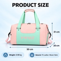 Sac de sport en cuir PU hydrofuge avec compartiment à chaussures pour hommes et femmes, idéal pour le tennis, le badminton, la gym et les voyages
