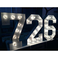 Lettres lumineuses en métal personnalisables de 4 pieds, étanches IP65, pour décoration et publicité