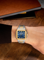 Binbond Square Erkek Saati 11mm Paslanmaz Çelik Kordonlu Işıklı Analog Quartz Saat 30M Su Geçirmez