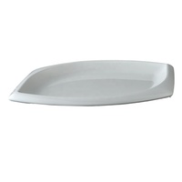 Assiette de Présentation en Mélamine Blanche Incassable de 14 Pouces pour la Restauration – Vente en Gros Usine