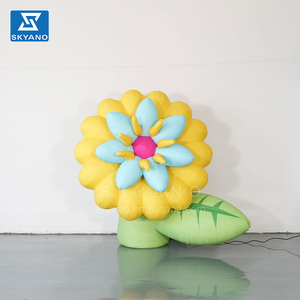 Bơm hơi khổng lồ hoa quảng cáo trang trí Vàng Inflatable hoa daisy với LED chiếu sáng cho trang trí nội thất - Product Image 3