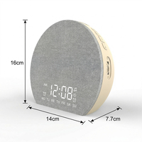 Réveil numérique intelligent de bureau avec lumière de réveil, lampe simulateur d'aube et machine à bruit blanc pour le sommeil des bébés, personnalisable