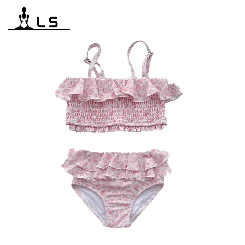 Ls24151 Biquíni para meninas 2 peças 7-16 8 Biquíni sexy para adolescentes roupa de banho para meninas