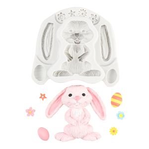 <span class=keywords><strong>เค้ก</strong></span>กระต่ายอีสเตอร์ตกแต่งด้วยแม่<span class=keywords><strong>พ</strong></span>ิม<span class=keywords><strong>พ</strong></span>์ซิลิโคนฟองดองตัวการ์ตูนดอกไม้กระต่ายป่าอบช็อคโกแลต - Product Image 5