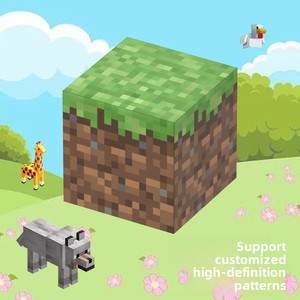 Jouet de construction éducatif magnétique 3D en cubes de plastique de 2 cm, blocs de puzzle de mon monde - Product Image 4