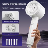 Robinet de douche haute pression à économie d'eau de haute qualité, filtre de pomme de douche plaqué, accessoires de salle de bain pour cuisine, salle de sport, toilettes