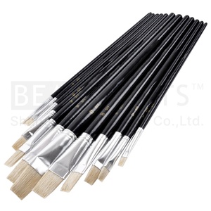 Manche en bois, brosse d'artiste, poils de porc, <span class=keywords><strong>peinture</strong></span> <span class=keywords><strong>à</strong></span> <span class=keywords><strong>l</strong></span>'<span class=keywords><strong>huile</strong></span>, pinceaux d'art acrylique, ensemble éducatif bon marché - Product Image 6