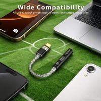 Nouvel Amplificateur Audio pour Matchs de Football, Double Puce CX31993, Câble DAC HiFi USB-C 3,5 mm, Adaptateur Haute Résolution pour une Expérience Immersive de Sports en Direct