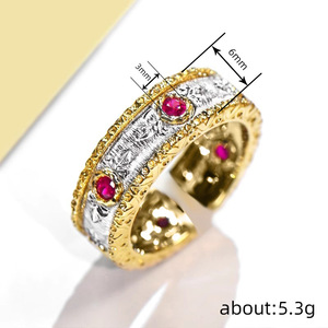 Anello Vintage Placcato Oro, Elegante Gioiello da Donna per Uso Quotidiano - Product Image 4