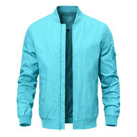 Blouson Bomber Unisexe Léger Brodé Coupe-Vent Décontracté Élégant Automne Golf Zippé Habillé Business Veste de Sport