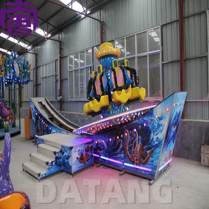 Manège Voiture Volante à Effets Spectaculaires avec Éclairage à Points en PVC Étanche et Coloré pour Parcs d'Attractions - Product Image 3