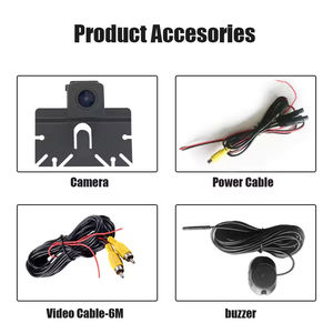 Telecamera di Retromarcia Universale AI con Rilevamento Pedoni e Veicoli, Avviso Sonoro, 0.3-10 Metri, 720P IP69K - Product Image 5