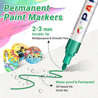 Stylo de peinture métallique permanent pour la restauration des couleurs métalliques, marqueurs colorés à base d'huile imperméables avec pointe de 3,0 mm, impression UV