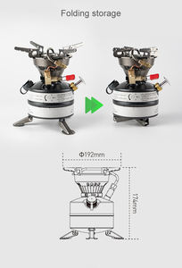 Réchaud de <span class=keywords><strong>camping</strong></span> pliable en acier pour gaz et diesel, avec application manuelle, pour barbecue et voyage, accessoire de stockage de carburant liquide - Product Image 5