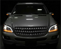 Système d'éclairage automatique, phare avant à LED pour Mercedes Benz ML W164 2005-2012, mise à niveau des phares, plug & play, pièces et accessoires automobiles