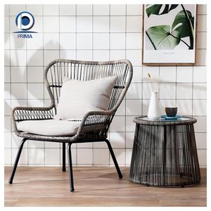 Aluminum Alloy PE <strong>Rattan</strong> <strong>Sofa</strong> Conversation Set with Coffee Table Waterproof Cushions Rooftop Poolside Outdoor Furniture - Product Image 2