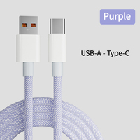 Câble de charge rapide USB-C 2m de haute qualité, tressé en nylon, compatible avec les téléphones iPhone - Vente flash