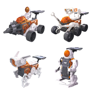 JinYing DIY Solar <b>Robot</b> <b>Toy</b> 138 Pieces 4 in 1 Space Adventure Electric Space Car <b>Toy</b> Assembly Kit for Kids - Product Image 1