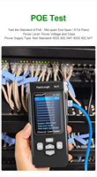 NOYAFA-Probador de cable de red Lan RJ45 Cat6a, rastreador de cables, probador de red BT POE