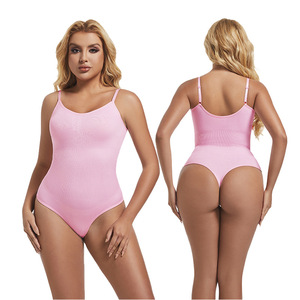 Body de Nylon sin Costuras con Control de Abdomen y Levantamiento de Glúteos para Mujer de Talla Grande, Diseño de Una Pieza - Product Image 4