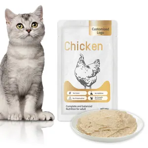 Fornecedor De Alta Caloria Orgânica Ensacado Gato ou Cão Petiscos Molho De Frango Saúde Wet Pet Food