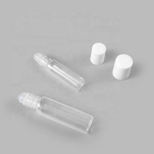5ml 10ml <b>Clear</b> Color Glass Refillable Roll on Bottle Lip <b>Gloss</b> Container Packaging - Product Image 2