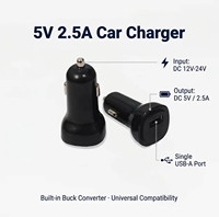 Cargador de Coche USB Listo para Enviar, Cargador de Coche de 5V 2.5A para Encendedor de Cigarrillos, Certificado CE, en Stock, Adaptador de Coche al por Mayor