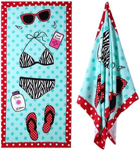 Tùy Chỉnh Ánh Sáng Trọng Lượng Nhanh Chóng Khô Giá Rẻ Micr Bãi Biển Khăn Với Tùy Chỉnh In Kỹ Thuật Số - Product Image 3