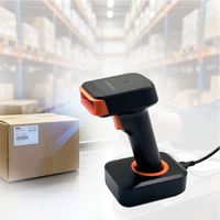 Escáner de Código de Barras Inalámbrico LONVILL de Largo Alcance con Bluetooth 5.0, Sensor Automático, 1800mAh, 2.4G WIFI, Portátil, para Gestión de Inventario