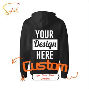 Sifot venta al por mayor personalizado pesado Dtg impresión bordado 500 GSM Boxy en relieve Sudadera con capucha vendedores - Product Image 1