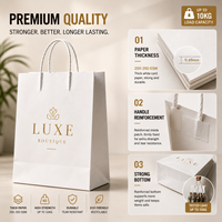 Sacs cadeaux pour petites entreprises, sacs cadeaux en papier personnalisés avec logo, emballage cadeau de luxe pour marques de boutiques et événements
