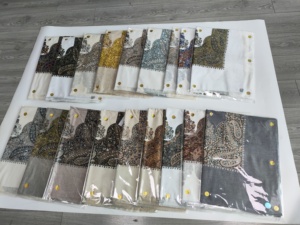 Bufandas islámicas musulmanas al aire libre bordado árabe 10cm bufanda Shemagh para hombres mujeres Hijab Kuffiyehs 55x55 pulgadas yemení - Product Image 4