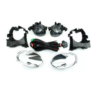 Luz antiniebla del parachoques delantero para <span class=keywords><strong>Nissan</strong></span> <span class=keywords><strong>Qashqai</strong></span> dualis J10 2010 2011 <span class=keywords><strong>2012</strong></span> 2013 2014 4300K Cable de interruptor halógeno con cubierta de lámpara cromada - Product Image 3