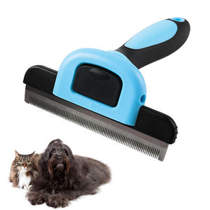 Spazzola per cani a pelo corto spazzola per lo spargimento di peli corti per pettine per la toelettatura Deshedder altamente efficace - Product Image 1
