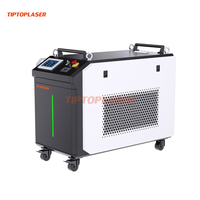 Machine de nettoyage au laser pulsé portable TIPTOPLASER haute efficacité TPC 1000W pour éliminer la rouille, l'huile et la peinture sur le bois, la pierre et le métal