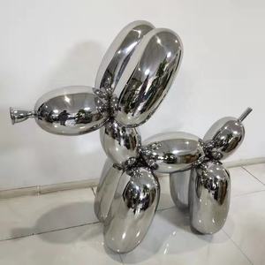 Escultura Moderna de Perro Globo en Metal, Decoración para Escaparate, Escultura de Animal en Acero Inoxidable - Product Image 4