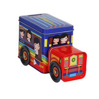 Boîte en forme de voiture personnalisée de qualité professionnelle, boîte à biscuits en fer blanc de qualité alimentaire, emballage en métal pour bonbons, boîte cadeau en métal