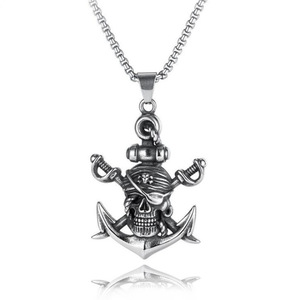Collane uomo moda Hip-hop Goth scatola catena ispirata ai pirati dei Caraibi per i regali anniversario di matrimonio realizzati in lega di zinco - Product Image 1