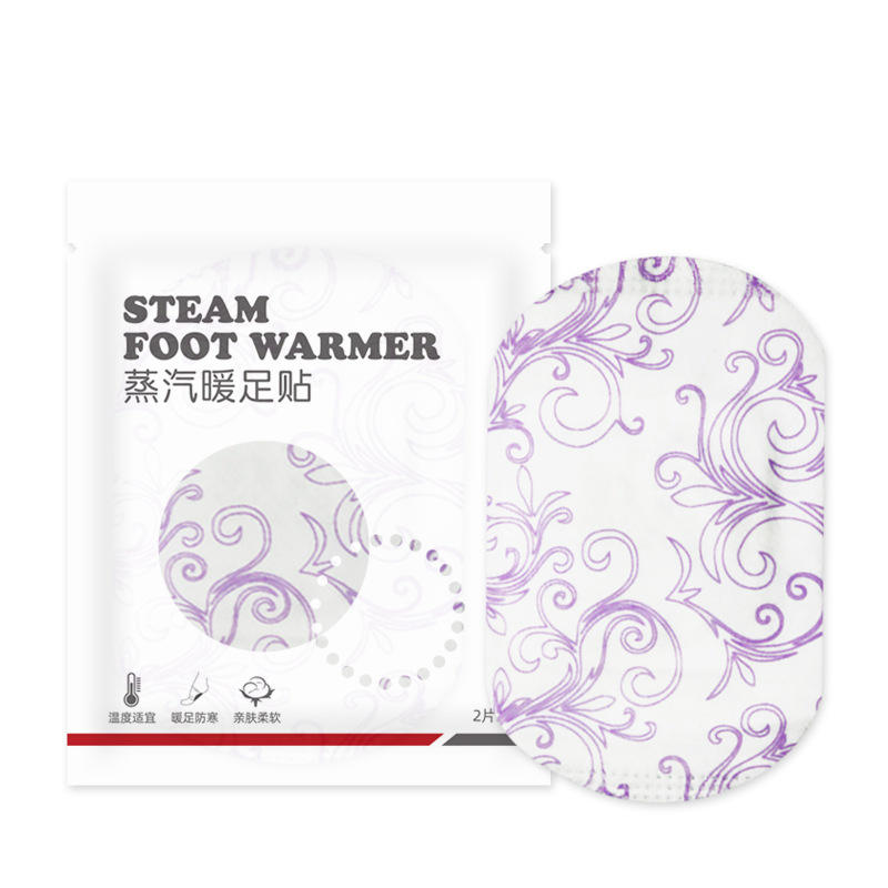 เครื่องอุ่นเท้า - ดอกไม้สีม่วง 2 แพ็ค