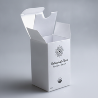 Boîte à fermeture automatique en papier coton personnalisé avec film holographique pour emballage de crème hydratante pour marque cosmétique
