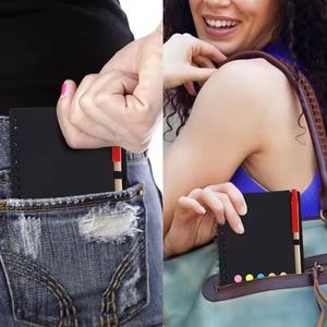 Bloc-notes Kraft personnalisé avec logo pour huiles lubrifiantes, avec stylo et notes adhésives – Carnet et stylo personnalisés - Product Image 5