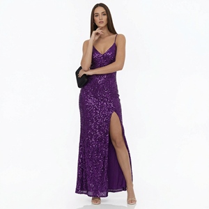 Nouvelle Robe Longue d'Été pour Femme, Sexy, Dos Nu, Col Halter, Sans Manches, Couleur Unie, Amincissante, pour Soirée et Fête - Product Image 3