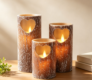 Juego <span class=keywords><strong>de</strong></span> 3 Velas LED <span class=keywords><strong>de</strong></span> Plástico con Llama Móvil - Product Image 4
