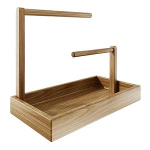 Présentoir à bijoux en bois massif avec plateau de rangement pour colliers, bracelets, montres et accessoires - Product Image 5