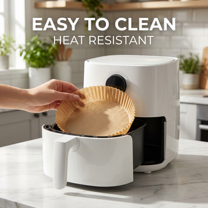 Doublures pour friteuse à air chaud Direct Source Factory - Résistantes aux hautes températures, anti-fuite, papier antiadhésif <span class=keywords><strong>de</strong></span> qualité alimentaire, Miracle <span class=keywords><strong>de</strong></span> la cuisine 7,9 pouces - Product Image 4